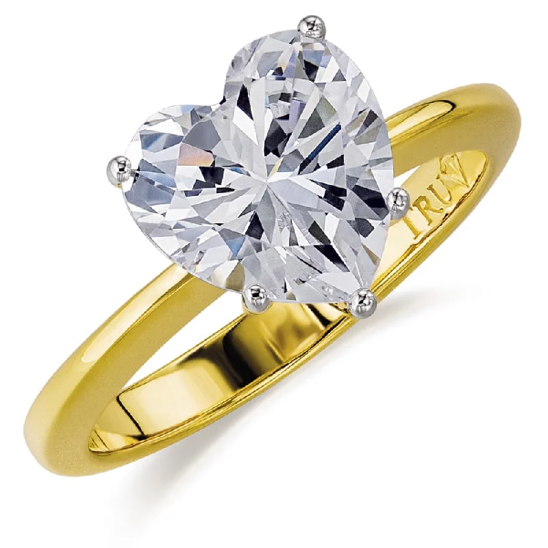 Grab Your Dream Jewelry At The Lowest Prices 2.5 ct. Heart  Solitaire Ring