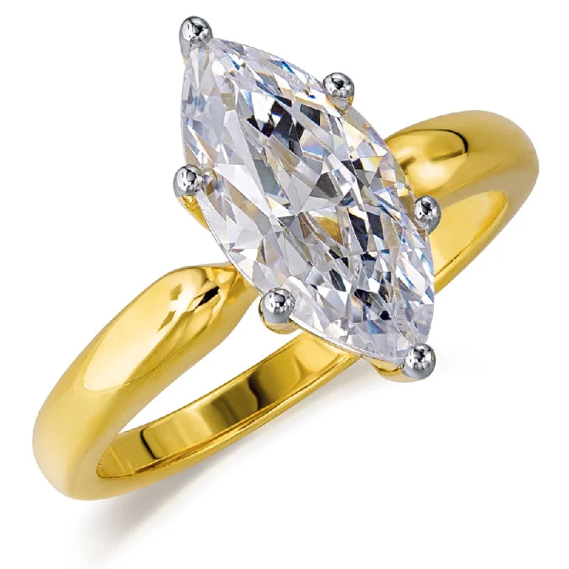 Exclusive Jewelry Sale – Shine For Less 2 ct. Marquise Solitaire Ring