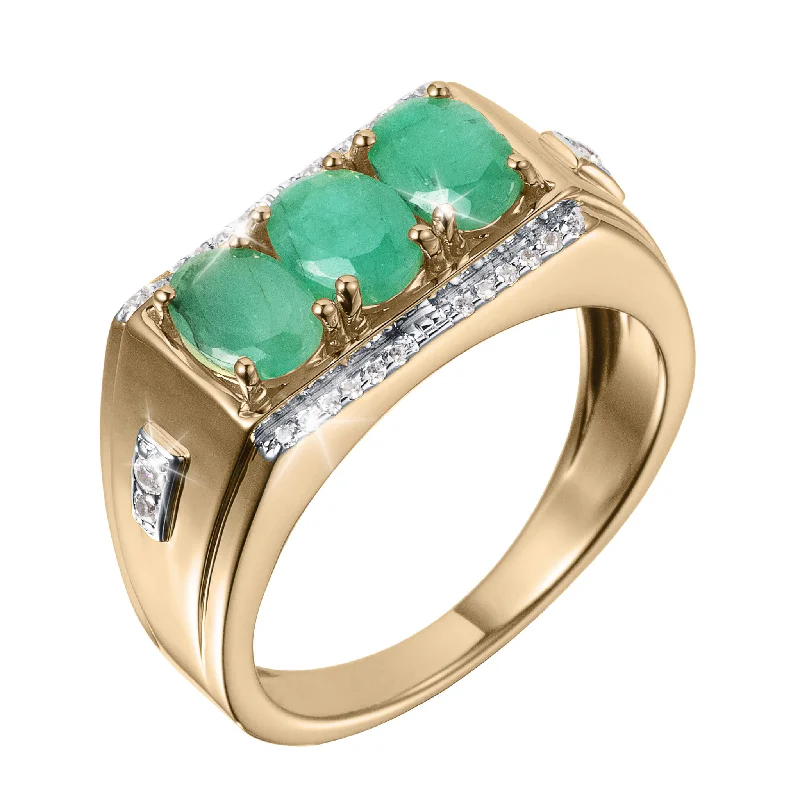 Seasonal Jewelry Clearance – Best Styles At The Lowest Prices Apex Emerald Men's Ring