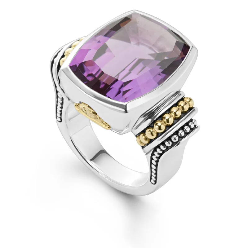 Unbeatable Offers On Luxury And Everyday Jewelry Caviar Color Large Amethyst Statement Ring