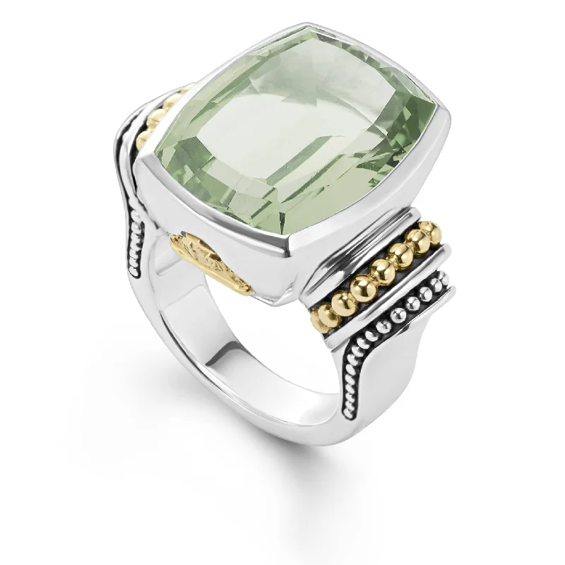 Luxury Jewelry At Budget-Friendly Prices – Grab Yours Now Caviar Color Large Prasiolite Statement Ring