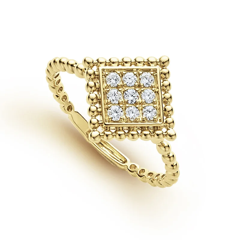 Limited-Stock Jewelry Sale – Once It's Gone, It's Gone Covet Large 18K Gold Diamond Ring