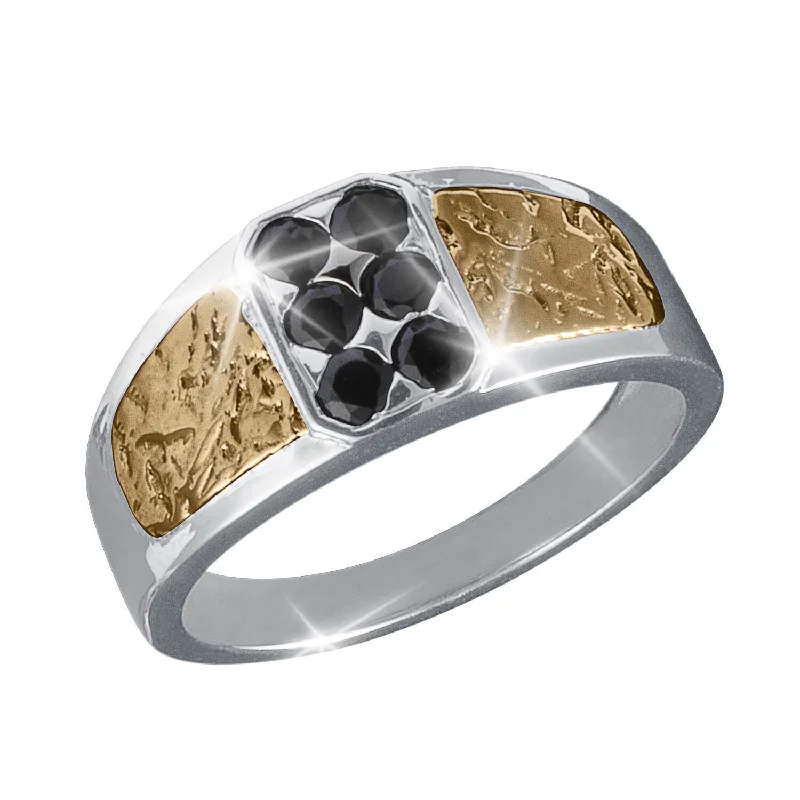 Bohemian-Inspired Jewelry For Free-Spirited Fashion Distinction Onyx Men's Ring