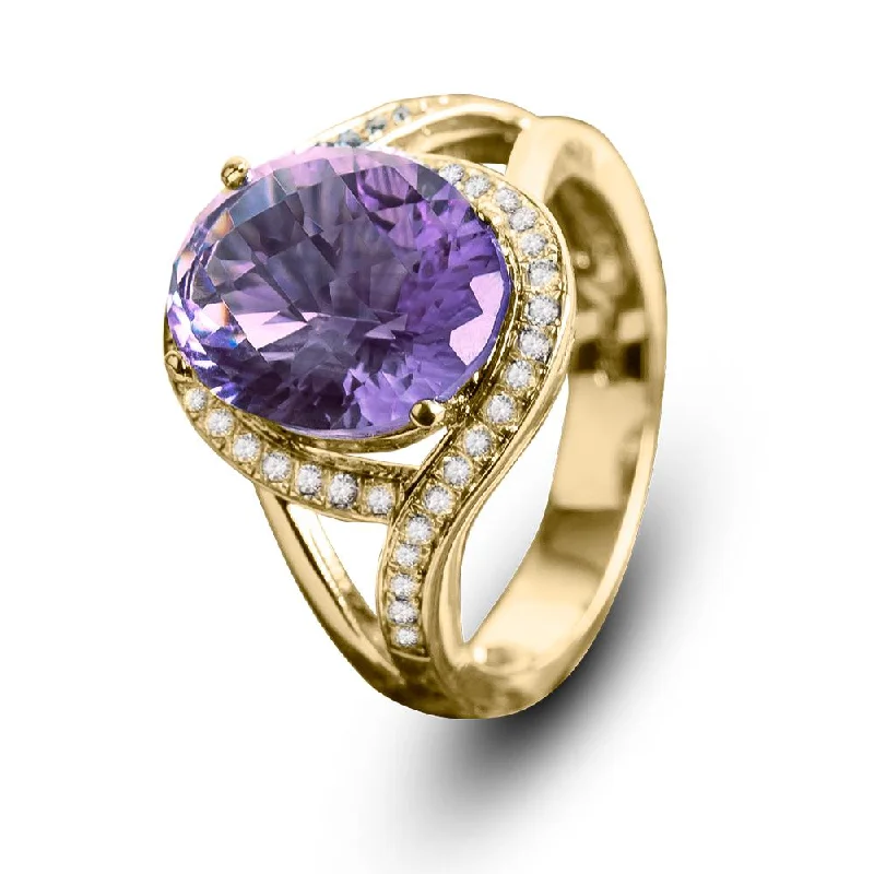 Fashion-Forward Jewelry At Incredible Prices Ladies' Enrobed Amethyst Ring