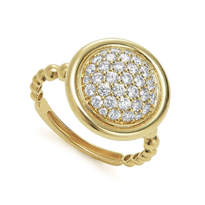 Don't Miss Out On Bestselling Jewelry At Special Prices Meridian 18K Gold Circle Diamond Ring