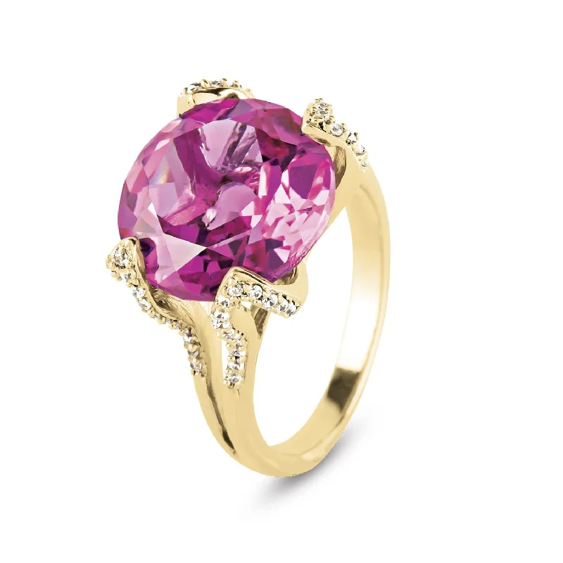 Luxury Jewelry At Unbeatable Discounts Pink Melody Ladies' Ring