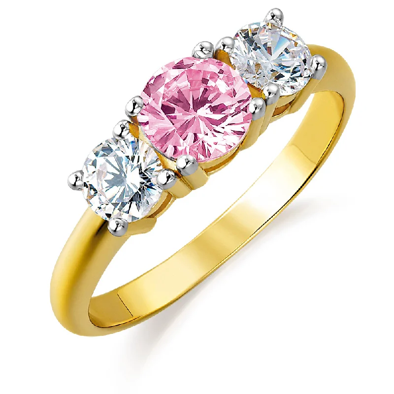 Your Perfect Accessory At The Perfect Price Pink Trilogy Ring