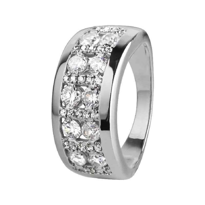 Dainty And Elegant Jewelry Now At Reduced Prices Promise Eternity Rhodium Ring