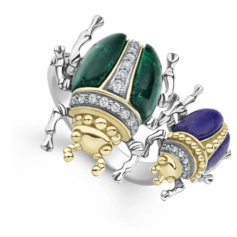 Premium Jewelry Now Available At Special Discounts Rare Wonders Jade Double Beetle Diamond Ring