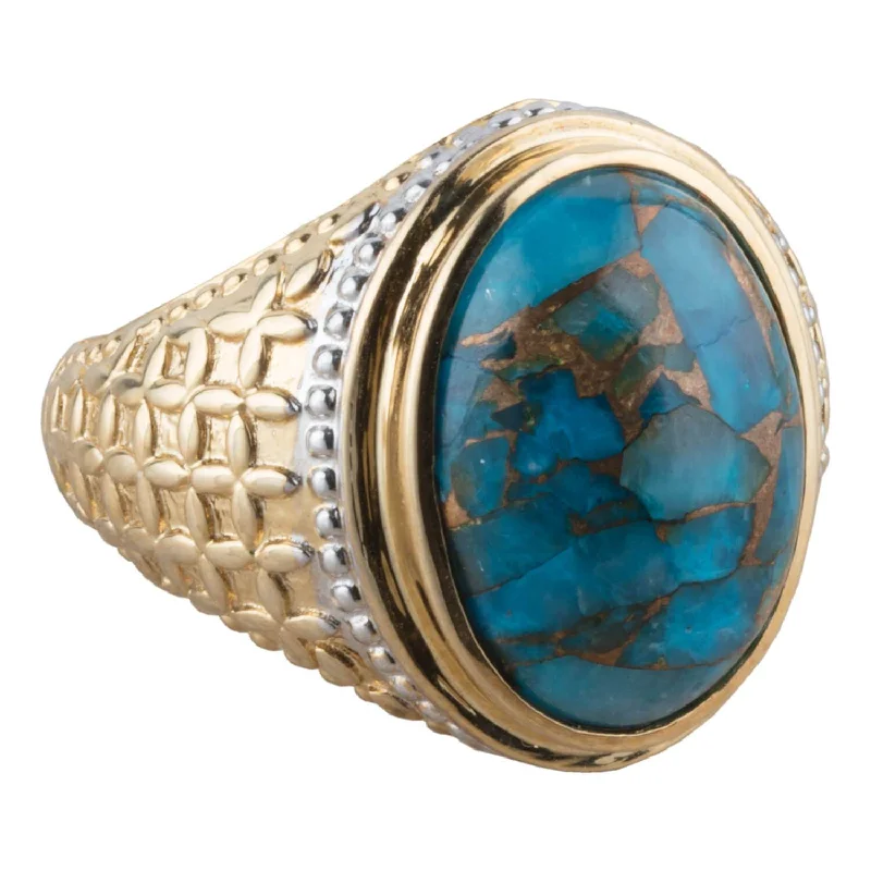 Stunning Jewelry At A Fraction Of The Price Turquoise Delight Men's Ring