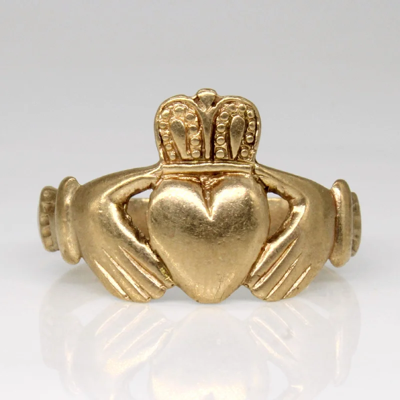 Unmissable Discounts On Timeless Jewelry Pieces 9k Yellow Gold Claddagh Ring | SZ 12 |