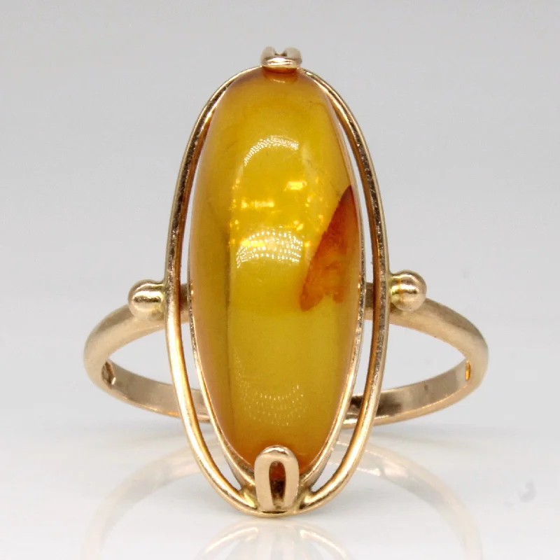 Big Discounts On Elegant Jewelry Collections Amber Cocktail Ring | 4.45ct | SZ 7.25 |