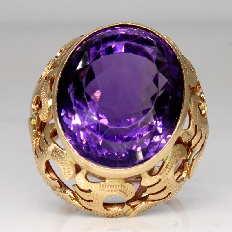 Bestselling Jewelry Now On Sale – Elevate Your Look Amethyst Cocktail Ring | 25.00ct | SZ 7.75 |