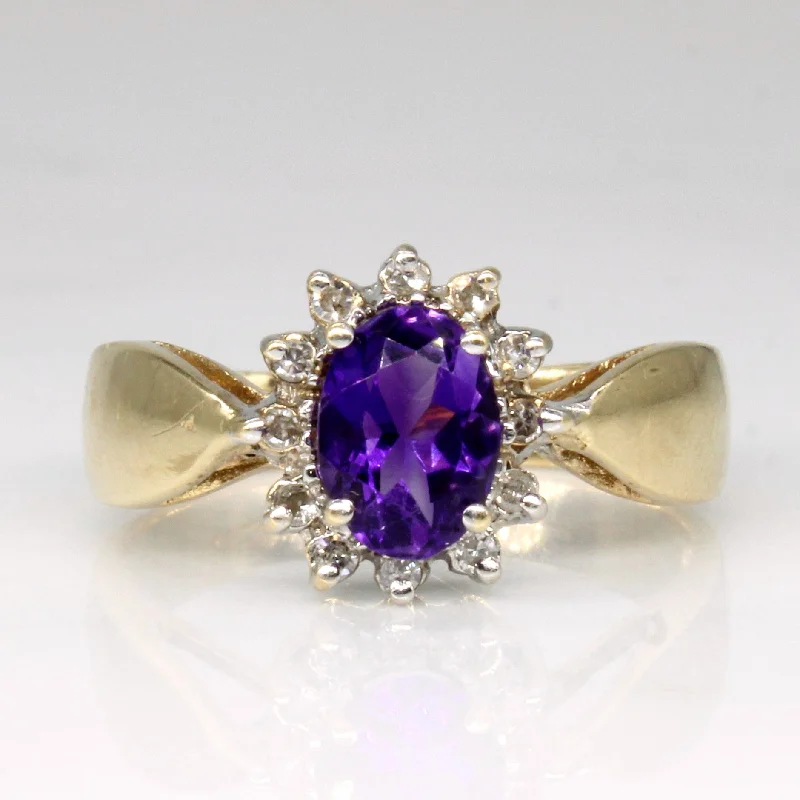 Exclusive Jewelry Discounts – Shop Now For Savings Amethyst & Diamond Cocktail Ring | 0.60ct, 0.06ctw | SZ 6.25 |