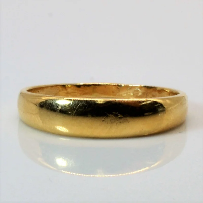 Special Sale On Handcrafted Jewelry – Shop Today Birks' Plain Yellow Gold Band | SZ 7 |