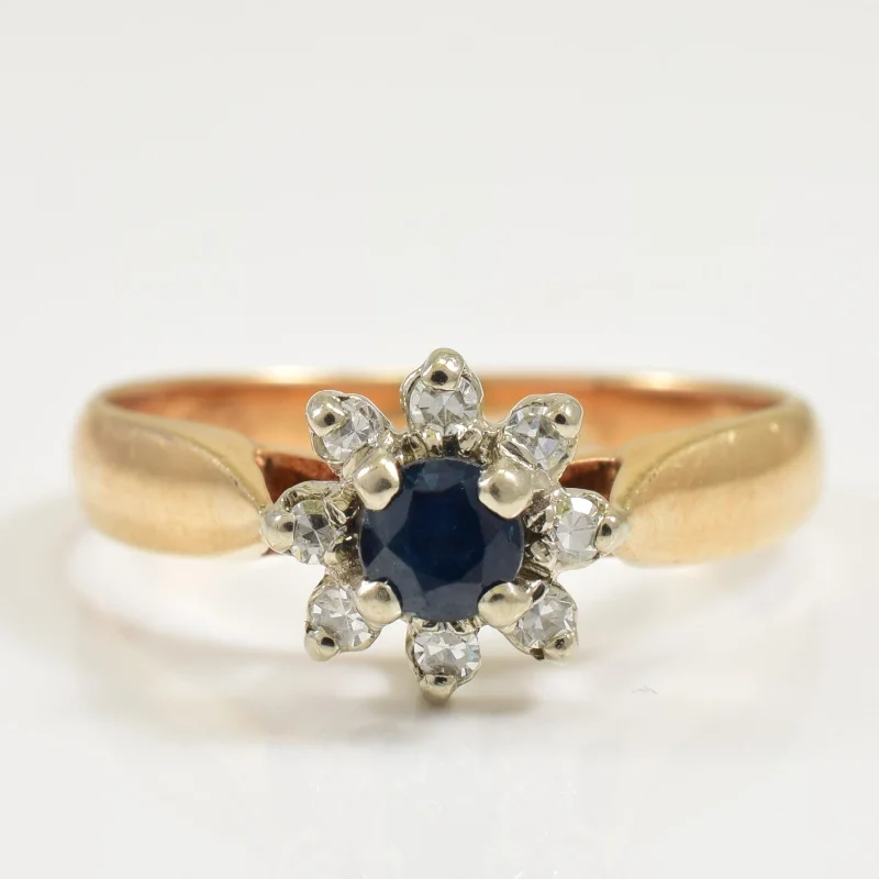 Shop Elegant Jewelry At Unbeatable Prices Blue Sapphire & Diamond Ring | 0.23ct, 0.08ctw | SZ 6.25 |