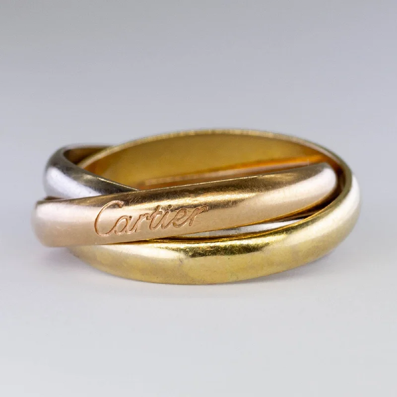 Luxury Meets Affordability – Jewelry Sale Live Now 'Cartier' Classic Trinty Ring | Sz 8 | Cartier Sz 55