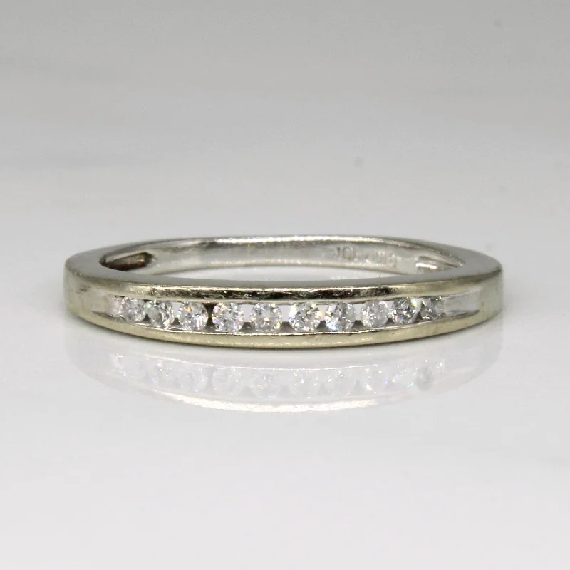 Affordable Luxury Jewelry For Every Occasion Channel Set Diamond Ring | 0.10ctw | SZ 5.5 |