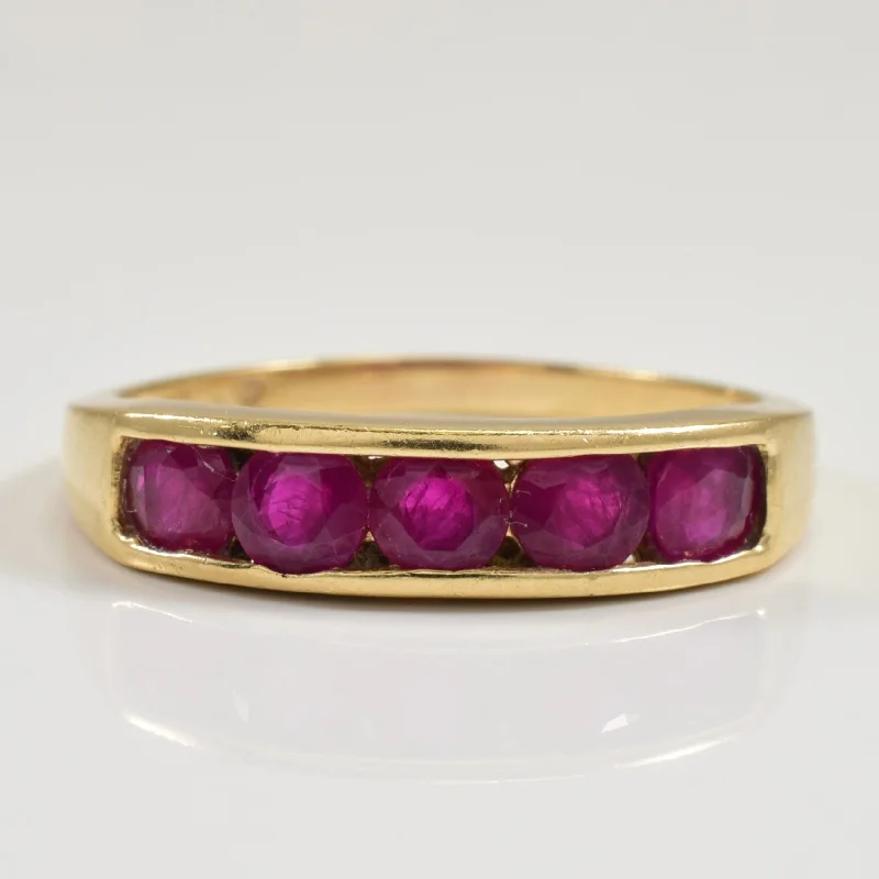 Shop Dazzling Jewelry With Special Promotional Discounts Channel Set Ruby Ring | 1.00ctw | SZ 8 |