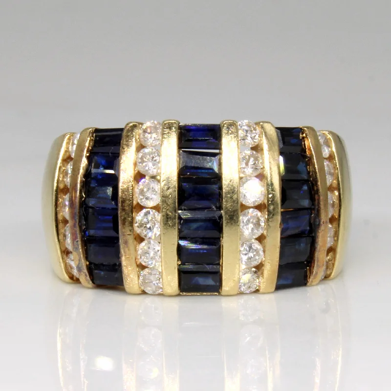 Holiday Jewelry Sale – Perfect Gifts At Great Prices Channel Set Sapphire & Diamond Ring | 1.80ctw, 0.66ctw | SZ 6.75 |