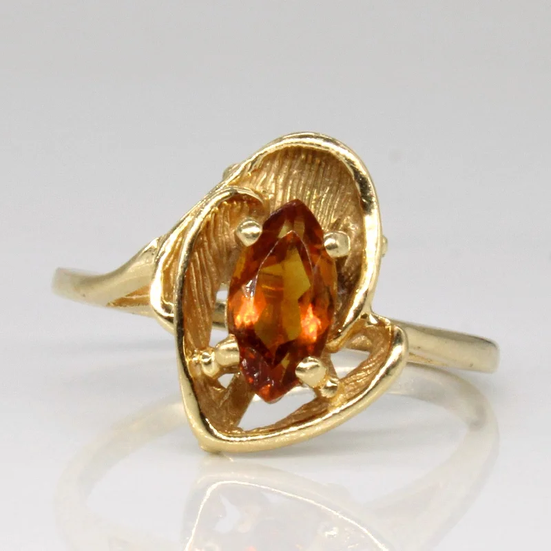 Get Your Favorite Jewelry At The Best Price Citrine Bypass Ring | 0.30ct | SZ 6.25 |