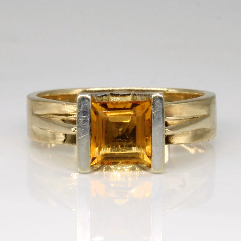 Eco-Friendly Sustainable Jewelry For Conscious Buyers Citrine Cocktail Ring | 0.80ct | SZ 6.25 |