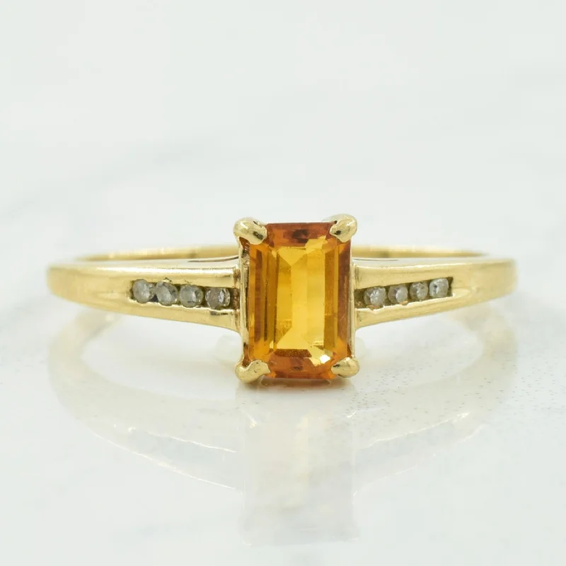 Beautiful Jewelry, Breathtaking Discounts – Hurry In Citrine & Diamond Ring | 0.40ct, 0.04ctw | SZ 7.25 |