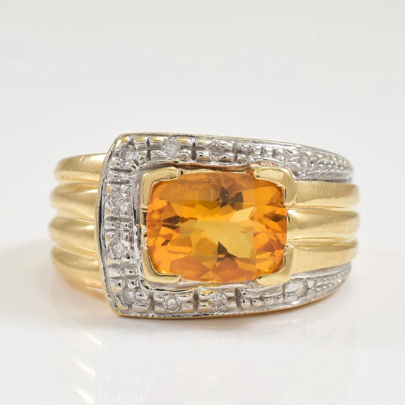 Limited-Time Jewelry Sale – Don't Miss These Deals Citrine & Diamond Ring | 2.40ct, 0.05ctw | SZ 6.75 |