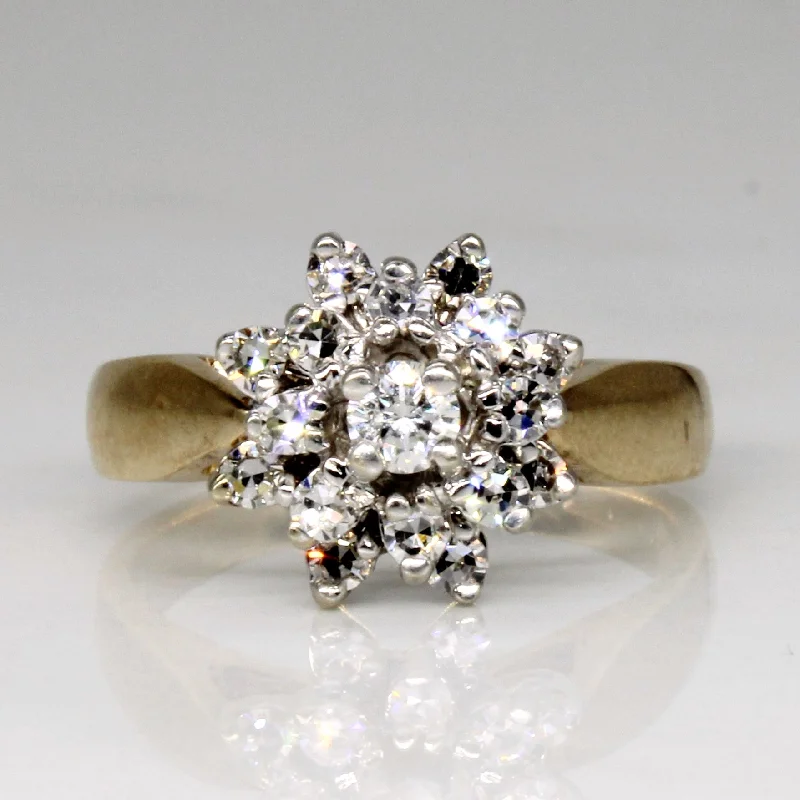 Upgrade Your Jewelry Collection For Less Diamond Cluster Ring | 0.39ctw | SZ 6.25 |