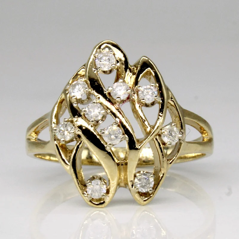 Shop Dazzling Jewelry At The Best Prices Diamond Cocktail Ring | 0.25ctw | SZ 8 |