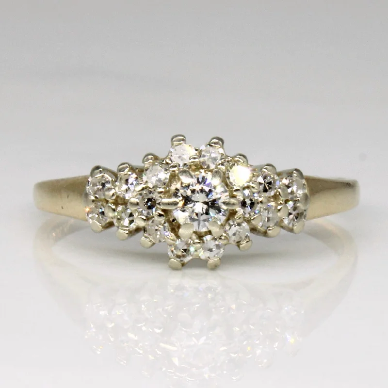 Fashion-Forward Jewelry At Incredible Prices Diamond Cluster Set Ring | 0.30ctw | SZ 7 |