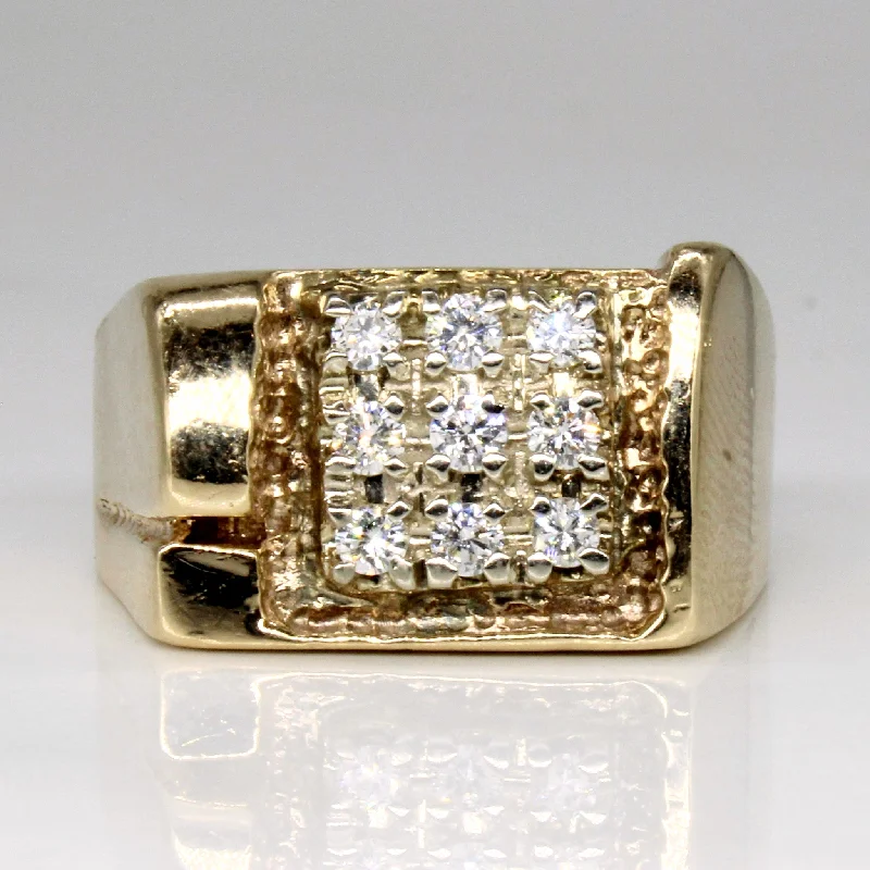 Breathtaking Jewelry At Limited-Time Savings Diamond Grid Ring | 0.40ctw | SZ 10.25 |