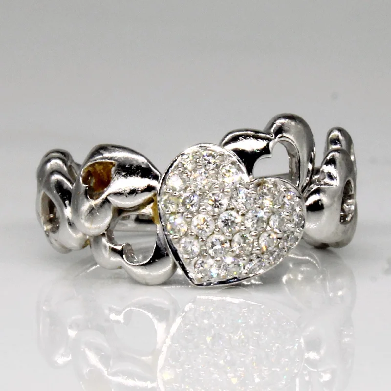 Fashion-Forward Jewelry At Exclusive Discounts Diamond Heart Ring | 0.27ctw | SZ 5.25 |