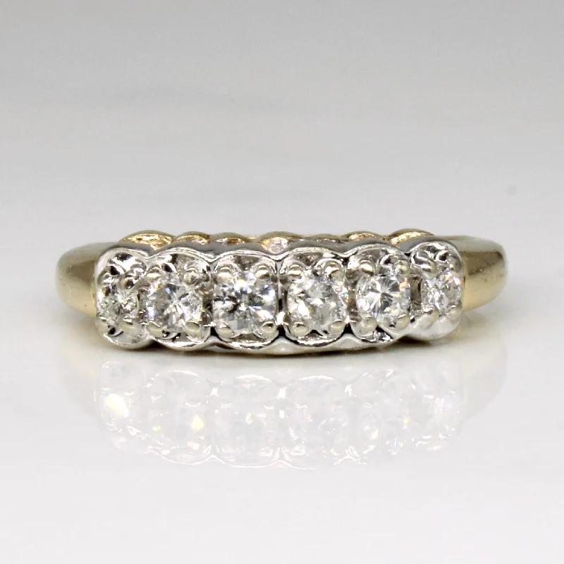 Shop Stylish Jewelry Now And Save Big Six Stone Diamond Ring | 0.35ctw | SZ6.25 |