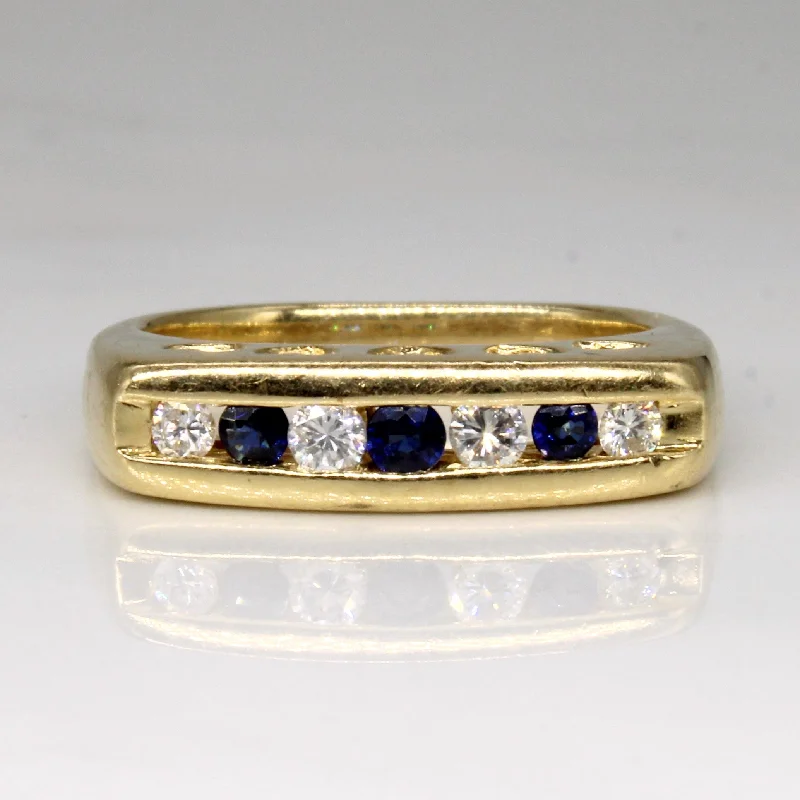 Unmissable Discounts On Timeless Jewelry Pieces Diamond & Sapphire Channel Set Ring | 0.24ctw, 0.20ctw | SZ 6.5 |