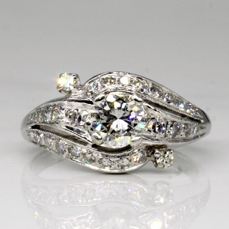 Discover Unique Jewelry With Special Limited-Time Offers Diamond Waterfall Engagement Ring | 0.95ctw | SZ 6.5 |