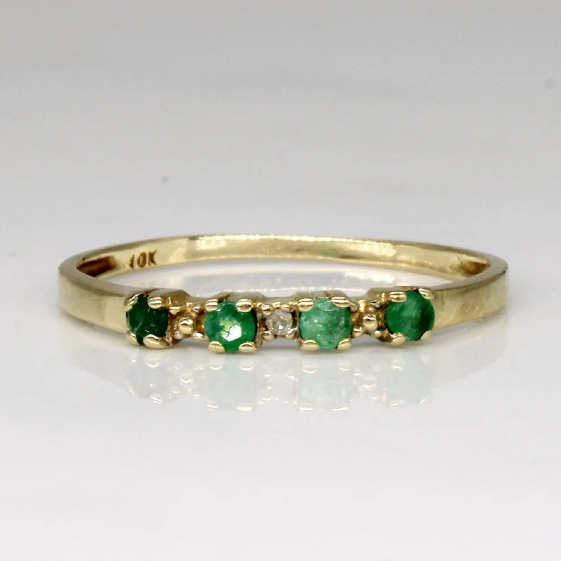 Unmissable Jewelry Discounts – Elevate Your Look For Less Emerald & Diamond Ring | 0.07ctw, 0.01ct | SZ 7 |