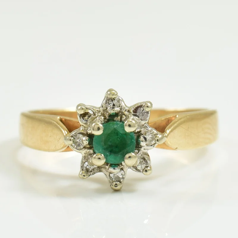 Exclusive Jewelry Discounts – Shop Now For Savings Emerald & Diamond Ring | 0.14ct, 0.06ctw | SZ 5 |