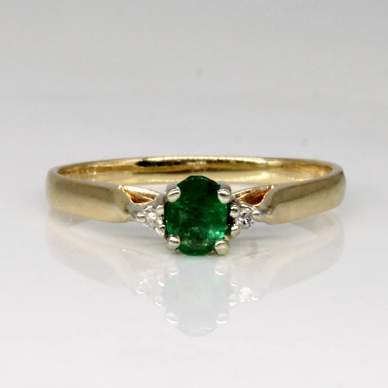 The Jewelry Sale You've Been Waiting For Is Here Emerald & Diamond Ring | 0.18ct, 0.02ctw | SZ 6.75 |