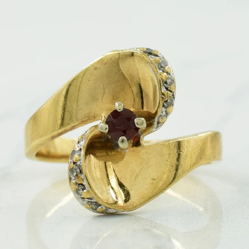 Shop Dazzling Rings, Earrings, And More At Special Discounts Garnet & Diamond Ring | 0.15ct, 0.08ctw | SZ 6.75 |