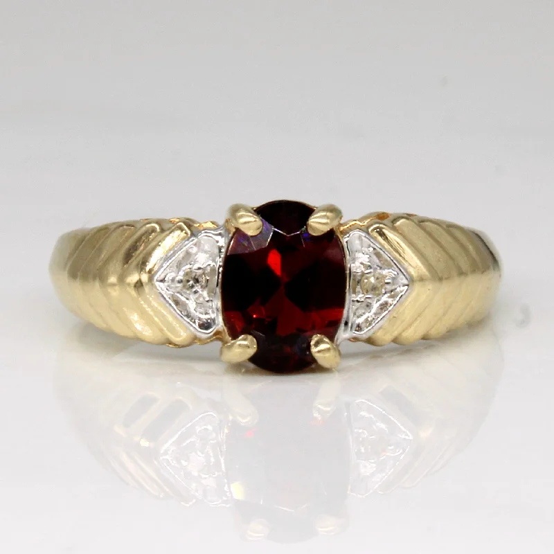 Best Jewelry Sale – Shop Exclusive Designs Now Garnet & Diamond Ring | 0.90ct, 0.01ctw | SZ 6.75 |