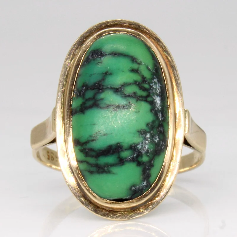 Last Chance To Grab Your Favorite Jewelry At A Discount Green Turquoise Cocktail Ring | 5.50ct | SZ 5.75 |