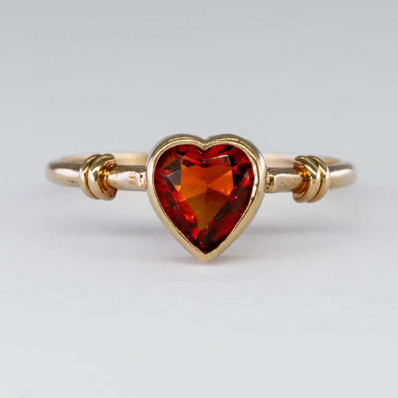 Shop Trending Jewelry With Exclusive Savings Heart Cut Citrine Ring | 0.65ct | SZ 6.25 |