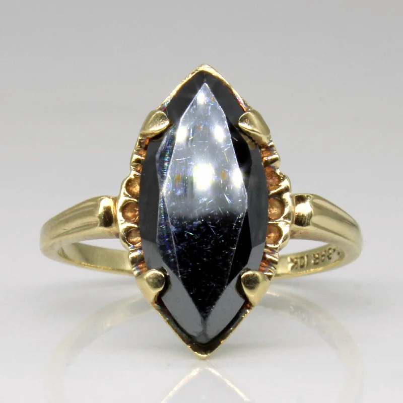 Don't Miss Our Biggest Jewelry Sale Of The Season Hematite Cocktail Ring | 3.75ct | SZ 6 |