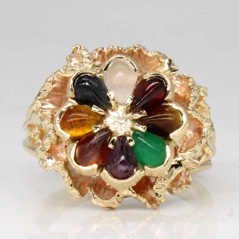 Limited-Stock Jewelry Sale – Once It's Gone, It's Gone Multi Gem Cocktail Ring | 2.00ctw | SZ 8.75 |