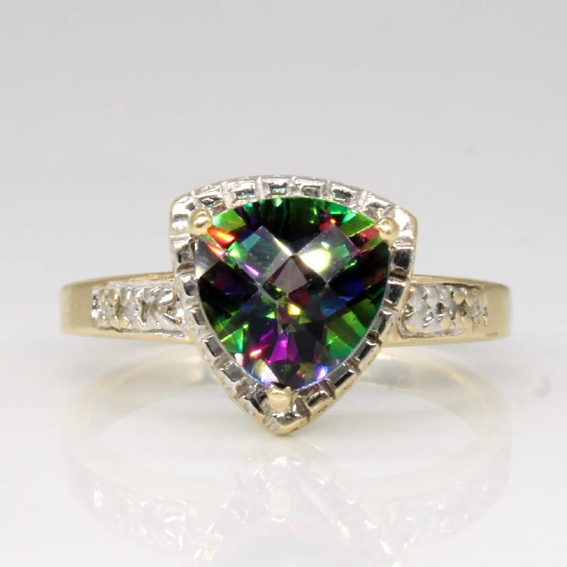 Jewelry Sale – Exclusive Styles At Lower Prices Mystic Topaz & Diamond Cocktail Ring | 1.90ct, 0.02ctw | SZ 6.5 |