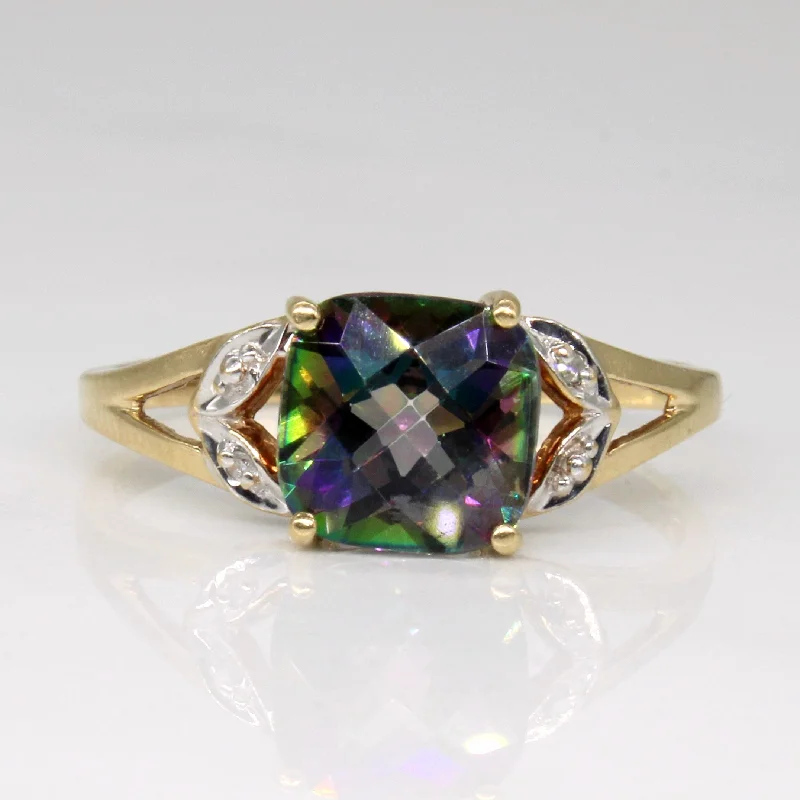 Special Jewelry Deals – Upgrade Your Collection Mystic Topaz & Diamond Cocktail Ring | 2.10ct, 0.01ct | SZ 9.25 |