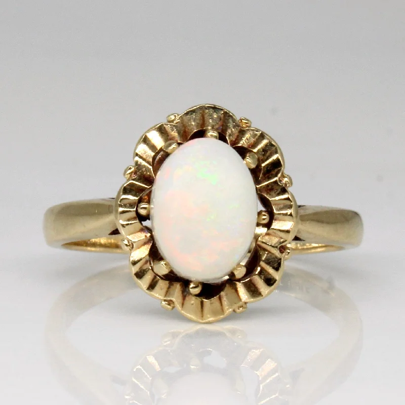 Make Your Outfit Shine With Discounted Jewelry Solitaire Set Opal Ring | 0.93ct | SZ 6.5 |