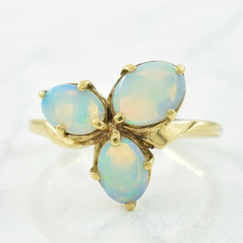 Luxury Handcrafted Jewelry For Elegant Looks Opal Ring | 0.90ctw | SZ 9 |