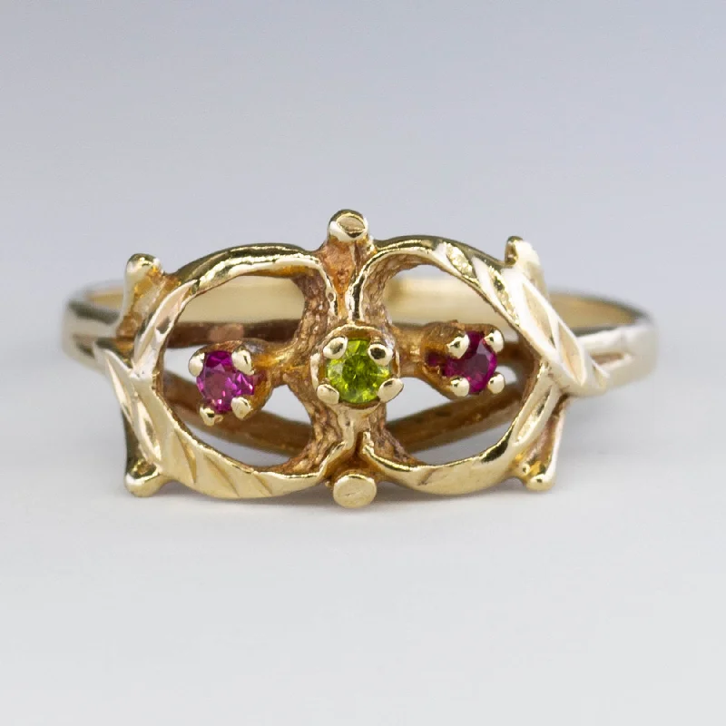 Upgrade Your Jewelry Collection For Less Open Work Three Stone Ring | 0.10ctw | SZ 6.75 |